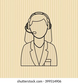 customer service icon  design 