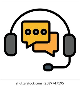 Customer Service Icon Element For Design