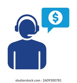 Customer Service Icon Element for Design