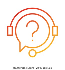 Customer Service Icon Element for Design
