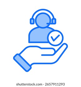 Elemento de icono de Servicio al cliente para el diseño