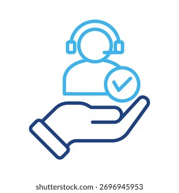 Elemento de icono de Servicio al cliente para el diseño