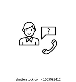 Customer service icon. Element of interview icon