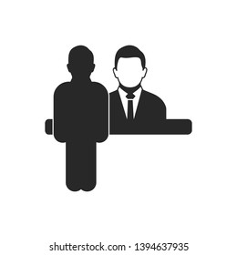 Customer Service Icon. Flat style vector EPS.