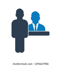 Customer Service Icon. Flat style vector EPS.