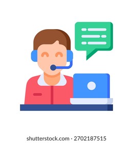 Ilustración vectorial de glifo de icono de Servicio al cliente