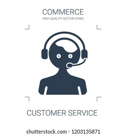 customer service icon. high quality filled customer service icon on white background. from commerce collection flat trendy vector customer service symbol. use for web and mobile