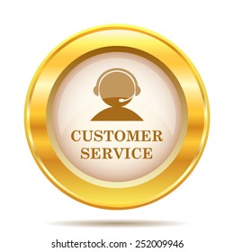 Customer Service Icon Internet Button On Stock Vector (Royalty Free ...