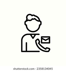 customer service icon, isolated icon in light background, perfect for website, blog, logo, graphic design, social media, UI, mobile app