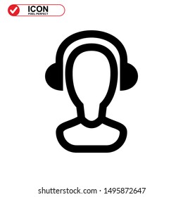 customer service icon isolated sign symbol vector illustration - high quality black style vector icons
