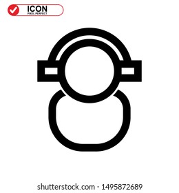 customer service icon isolated sign symbol vector illustration - high quality black style vector icons

