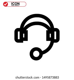 customer service icon isolated sign symbol vector illustration - high quality black style vector icons
