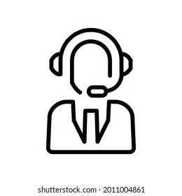 Customer service icon, Line Vector graphics