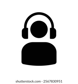 Customer service icon logo design template isolated illustration