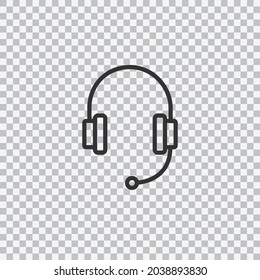 Customer Service icon or logo isolated on transparent background. Vector.