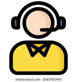 Customer Service Icon. Operator icon symbol. Vector illustration