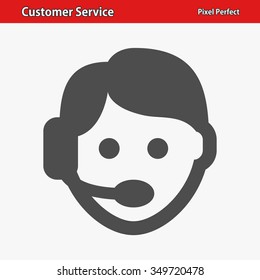 Customer Service Icon. Professional, pixel perfect icons optimized for both large and small resolutions. EPS 8 format.