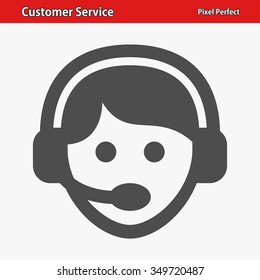 Customer Service Icon. Professional, pixel perfect icons optimized for both large and small resolutions. EPS 8 format.