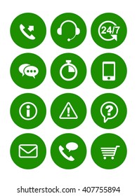 Customer service icon set
