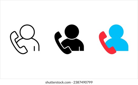 customer service icon set. Editable stroke. Outline icons suitable for web, infographics, interface and apps. vector illustration on white background
