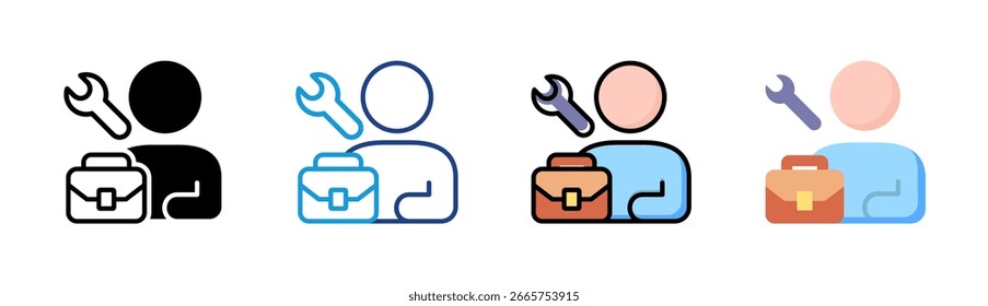 Conjunto de iconos de Servicio al cliente colección de estilos múltiples