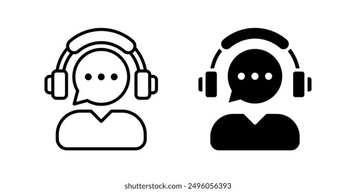 Customer service icon set. support sign. for mobile concept and web design. vector illustration on white background