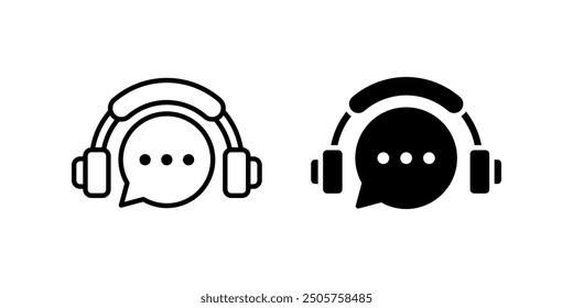 Conjunto de iconos de Servicio al cliente. signo de Asistencia. para concepto móvil y Diseño web. Ilustración vectorial sobre fondo blanco