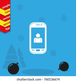 Customer service icon. Smartphone illustration.
