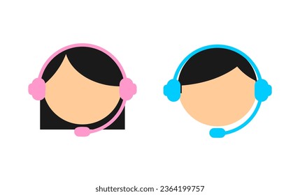 customer service icon. support service icon. Vector icon symbol illustration isolated on white background.