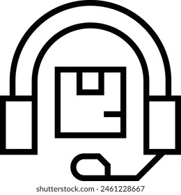 customer service icon. Thin linear style design isolated on white background