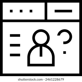customer service icon. Thin linear style design isolated on white background