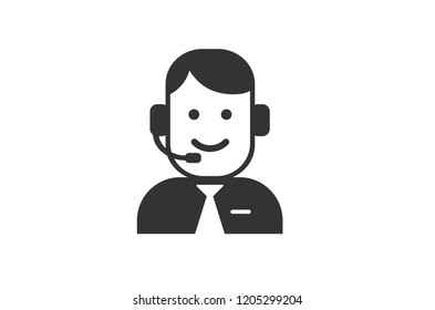 Customer service icon vector