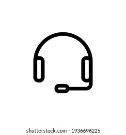 customer service icon vector from business collection. Thin line customer service outline icon vector illustration. Linear symbol