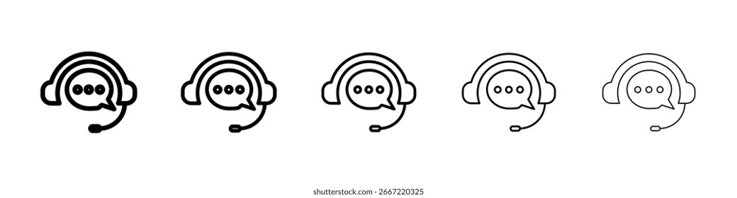 colección de Vector de icono de Servicio al cliente. EPS 10