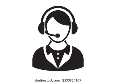 Customer service icon vector. EPS 10 editable vector