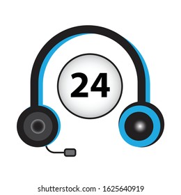 Customer service icon. Vector graphics are good for the web, shop or online sales