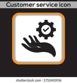 Customer service icon. vector graphics