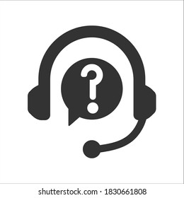 Icono de servicio al cliente, gráficos vectoriales