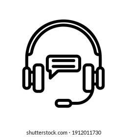 Icono de Servicio al cliente en el estilo de línea sobre marketing y crecimiento para cualquier proyecto, uso para presentación de aplicaciones móviles de sitio web