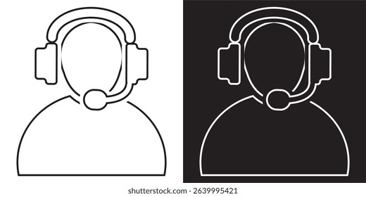 Customer service icon . Vector illustration. EPS 10 AI