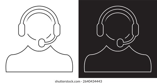 Customer service icon . Vector illustration. EPS 10 AI