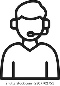 Customer Service icon vector image. Suitable for mobile application web application and print media.