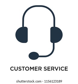 Customer service icon vector isolated on white background, Customer service transparent sign