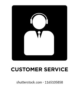 Customer service icon vector isolated on white background, Customer service transparent sign
