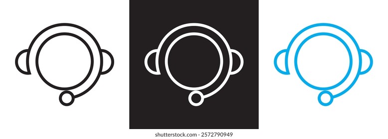 Customer service icon vector. isolated on white and black background. vector illustration. EPS 10 