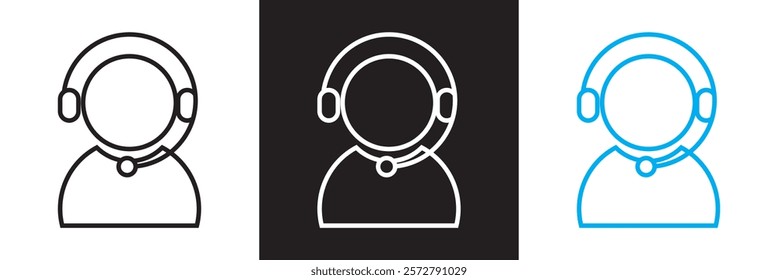 Customer service icon vector. isolated on white and black background. vector illustration. EPS 10 