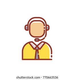 customer service icon vector modern style design