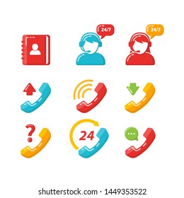 Customer service icon vector. phone call icon design