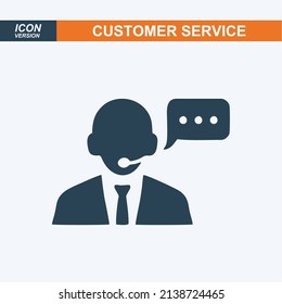 customer service icon vector sign symbol