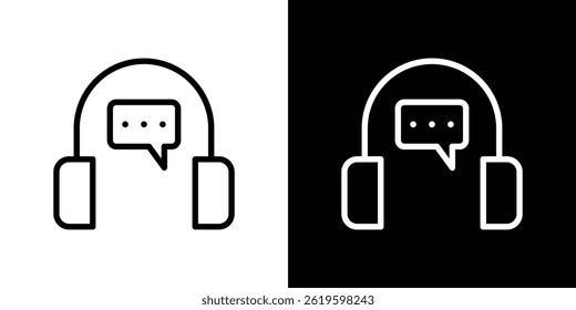 Kundenservice-Symbol Vektorsymbol im trendigen flachen Stil